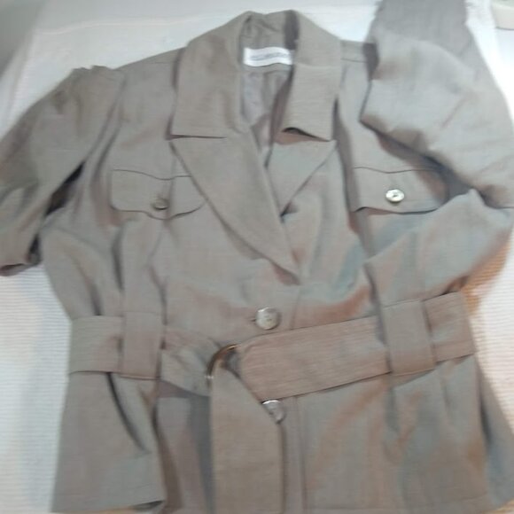 Vintage JH Collectibles  size 10   taupe-mushroom-brown jacket - Picture 15 of 16